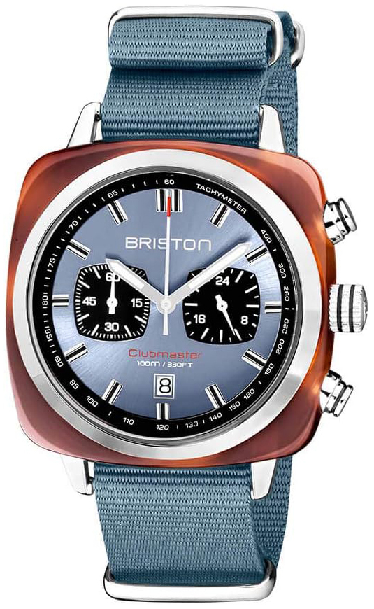 Briston Herreklokke 20142.SA.TS.25.NIB Sport Blå/Tekstil