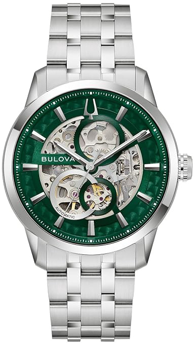 Bulova Herreklokke 96A329 Sutton Grønn/Stål Ø40 mm