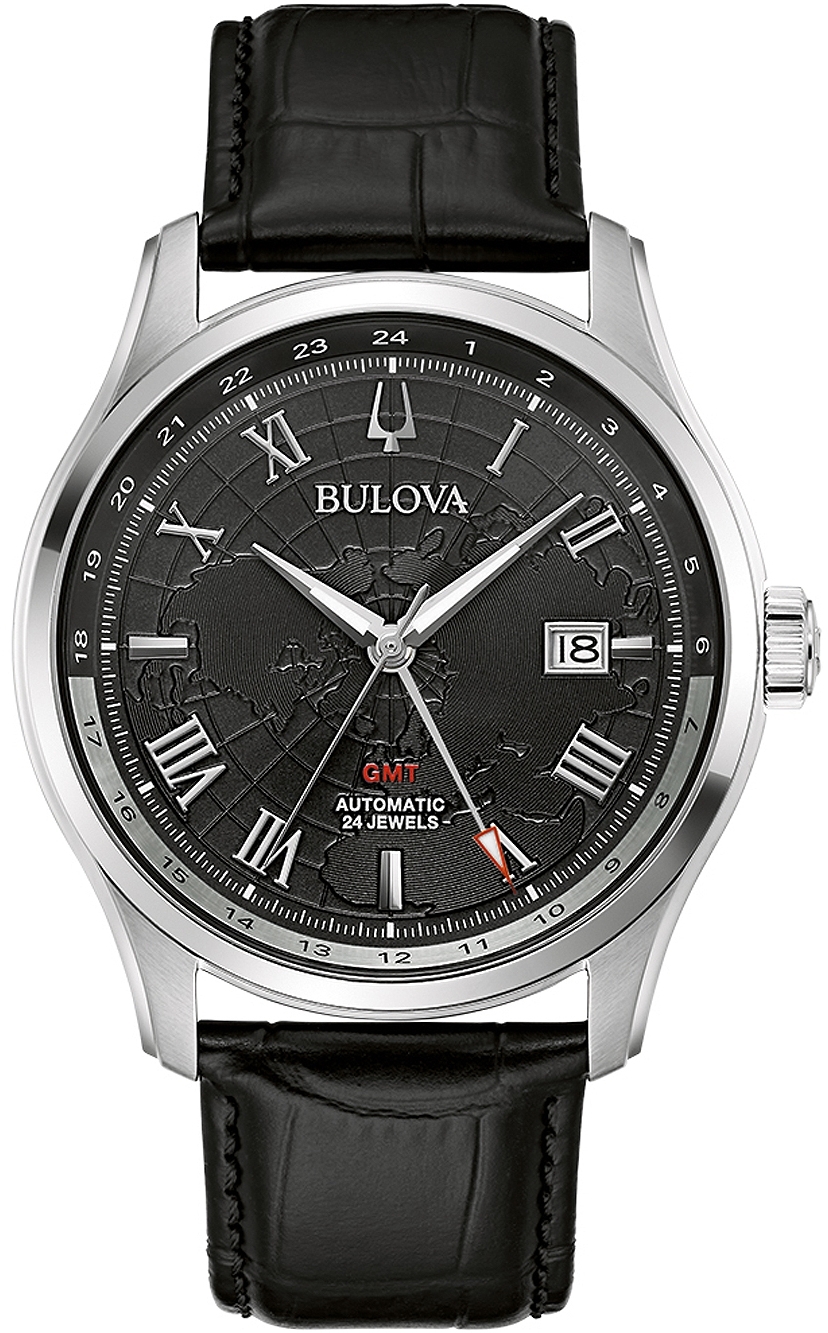 Bulova Herreklokke 96B387 Wilton Sort/Lær Ø43 mm