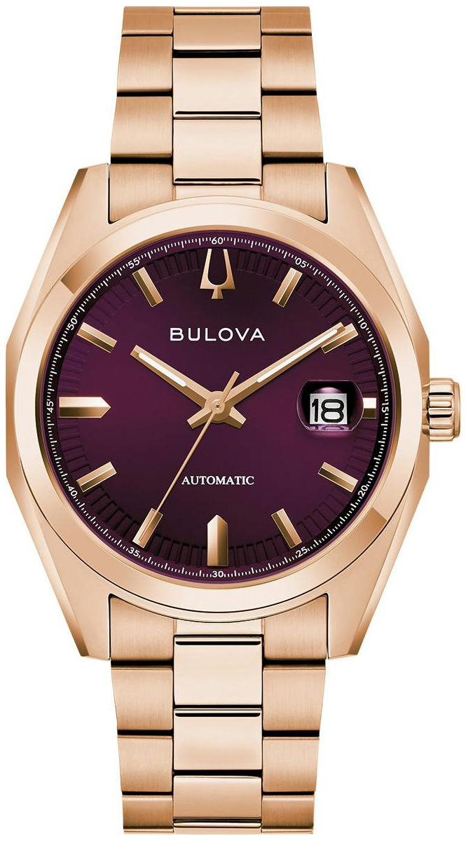 Bulova Herreklokke 97B234 Surveyor Lilla/Rose-gulltonet stål Ø39 mm