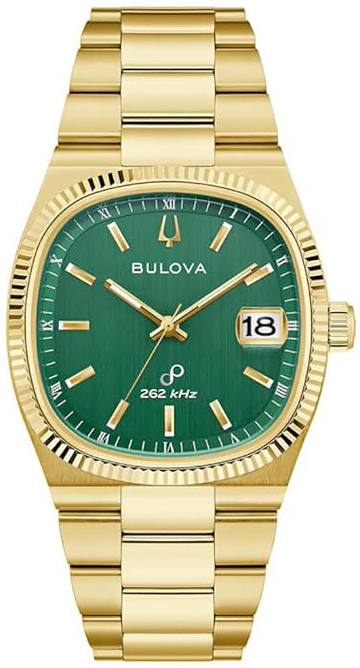 Bulova Herreklokke 97B237 Super Seville Grønn/Gulltonet stål