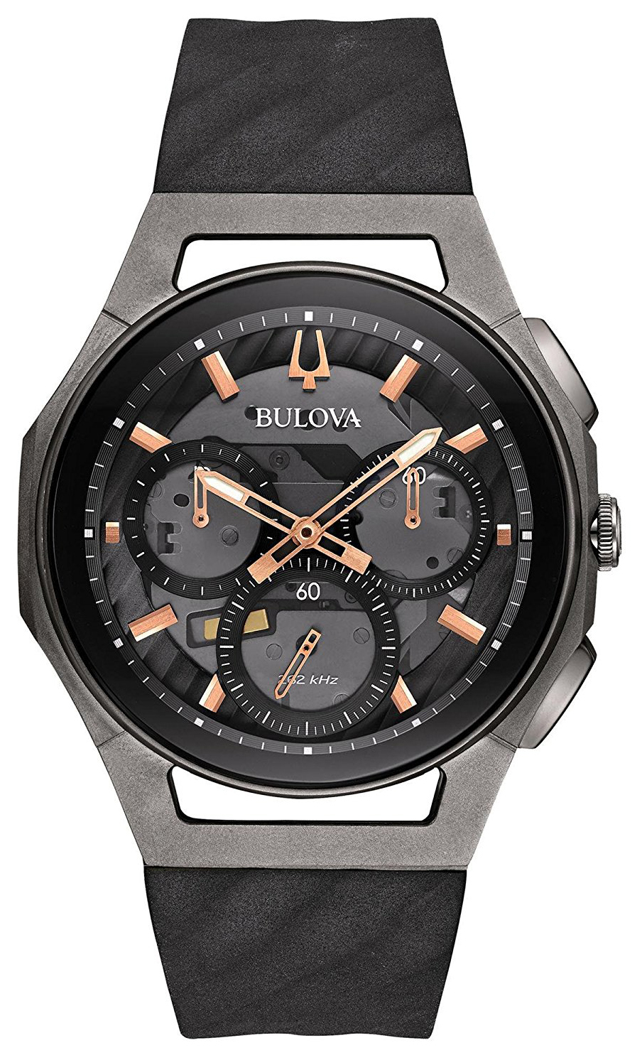 Bulova 99999 Herreklokke 98A162 Skjelettkuttet/Gummi Ø44 mm