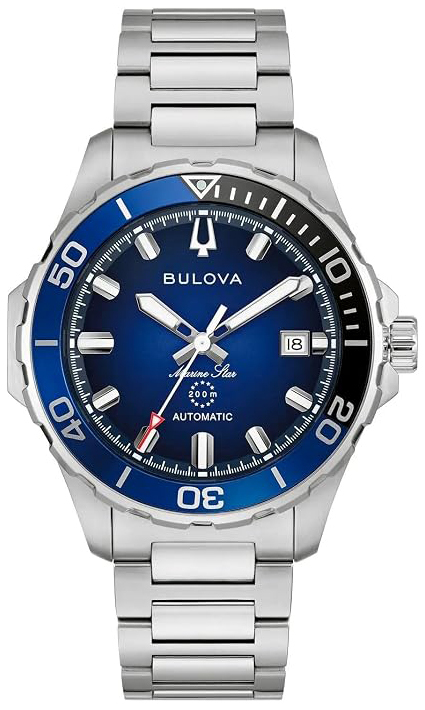Bulova Herreklokke 98B466 Marine Star Blå/Stål Ø41 mm