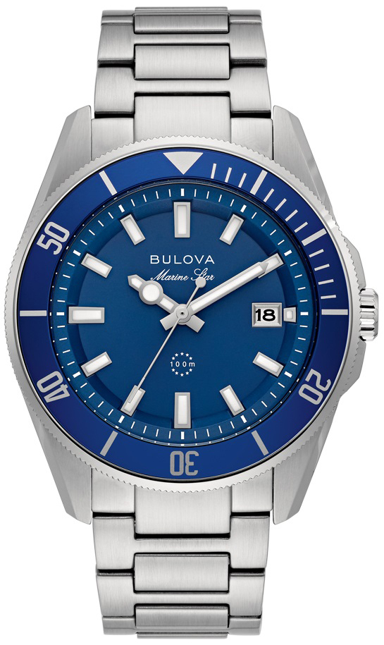 Bulova Herreklokke 98B483 Marine Star Blå/Stål Ø43 mm