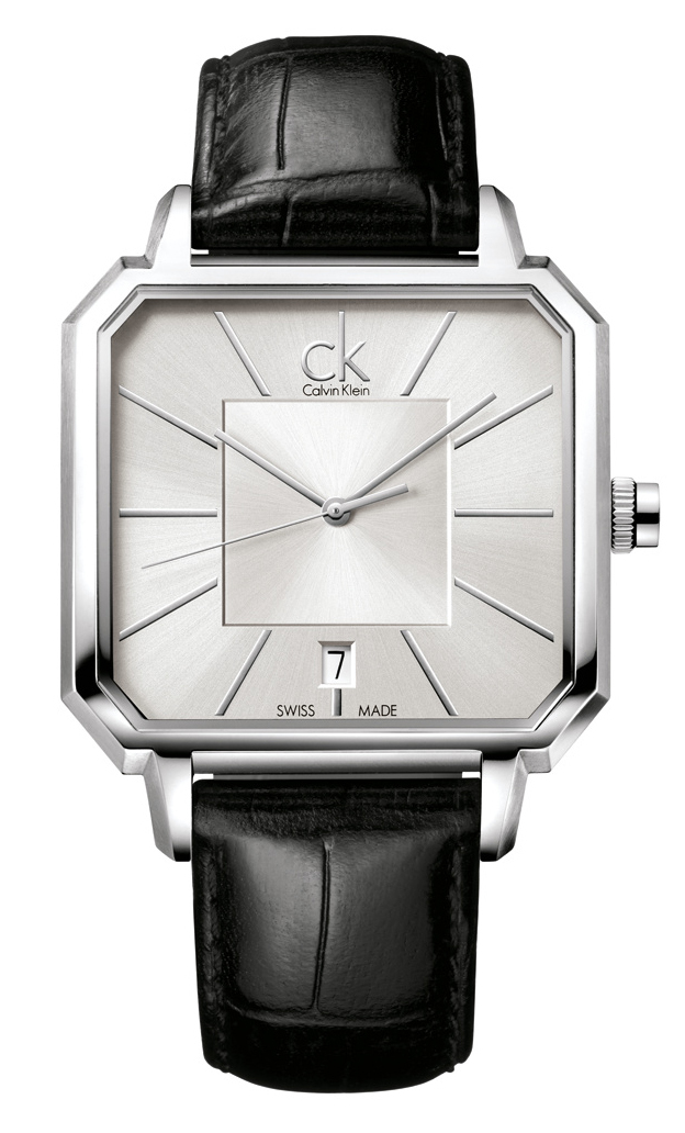Calvin Klein Concept Herreklokke K1U21120 Sølvfarget/Lær 42x42 mm