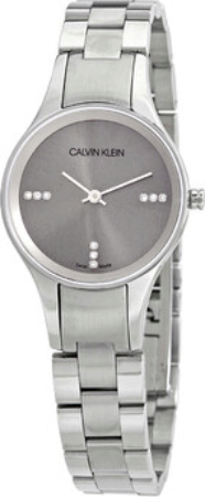 Calvin Klein Basic Dameklokke K4323120 Sølvfarget/Stål Ø28 mm - Calvin Klein