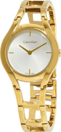Calvin Klein Classic Dameklokke K6R23526 Sølvfarget/Gulltonet stål - Calvin Klein