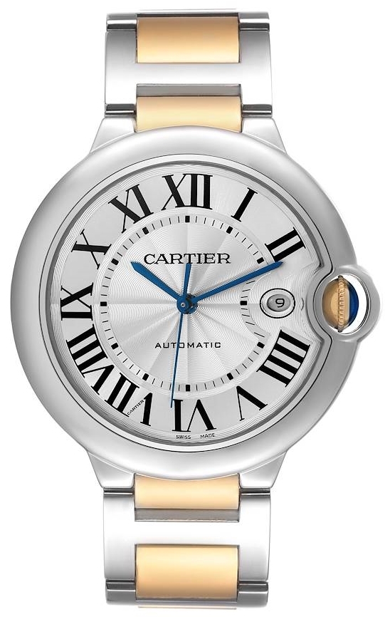 Cartier Ballon Blue Herreklokke W2BB0022 Sølvfarget/18 karat gult - Cartier