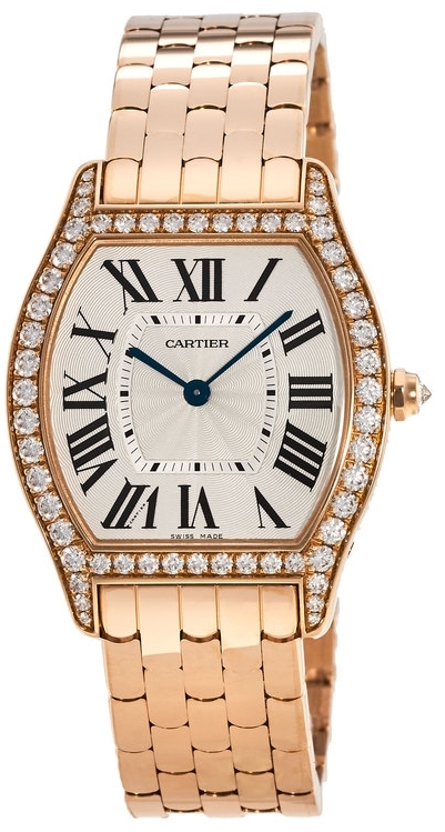 Cartier Tortue Dameklokke WA501012 Sølvfarget/18 karat rosé gull