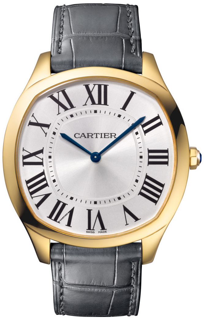 Cartier Drive De Cartier Dameklokke WGNM0011 Sølvfarget/Lær - Cartier