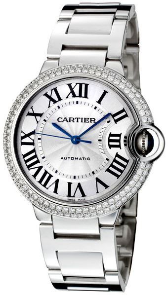 Cartier Ballon Blue Dameklokke WJBB0008 Sølvfarget/18 karat hvitt