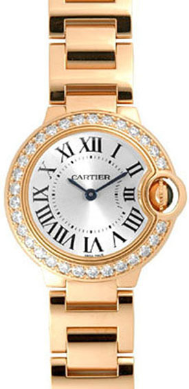 Cartier Ballon Blue Dameklokke WJBB0015 Sølvfarget/18 karat rosé - Cartier
