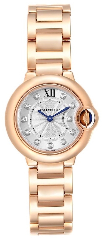 Cartier Ballon Blue Dameklokke WJBB0016 Sølvfarget/18 karat rosé - Cartier