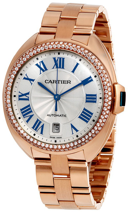 Cartier Cle De Cartier Dameklokke WJCL0009 Sølvfarget/18 karat rosé - Cartier