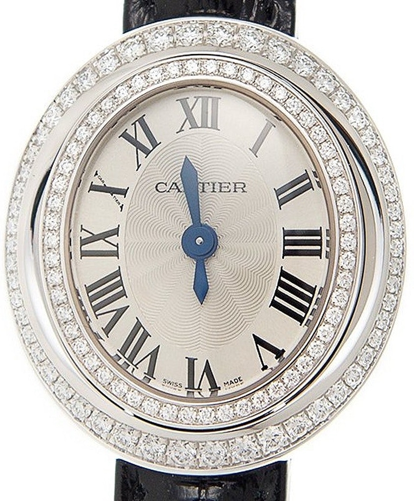 Cartier Hypnose Dameklokke WJHY0005 Sølvfarget/Lær Ø33.3 mm - Cartier
