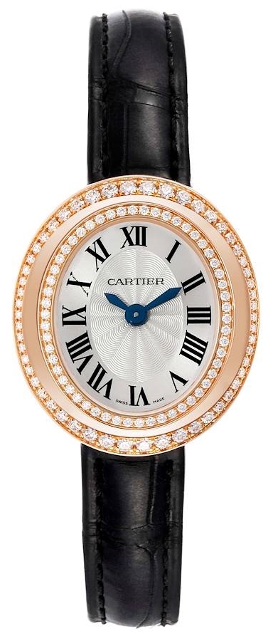 Cartier Hypnose Dameklokke WJHY0006 Sølvfarget/Lær Ø33.3 mm