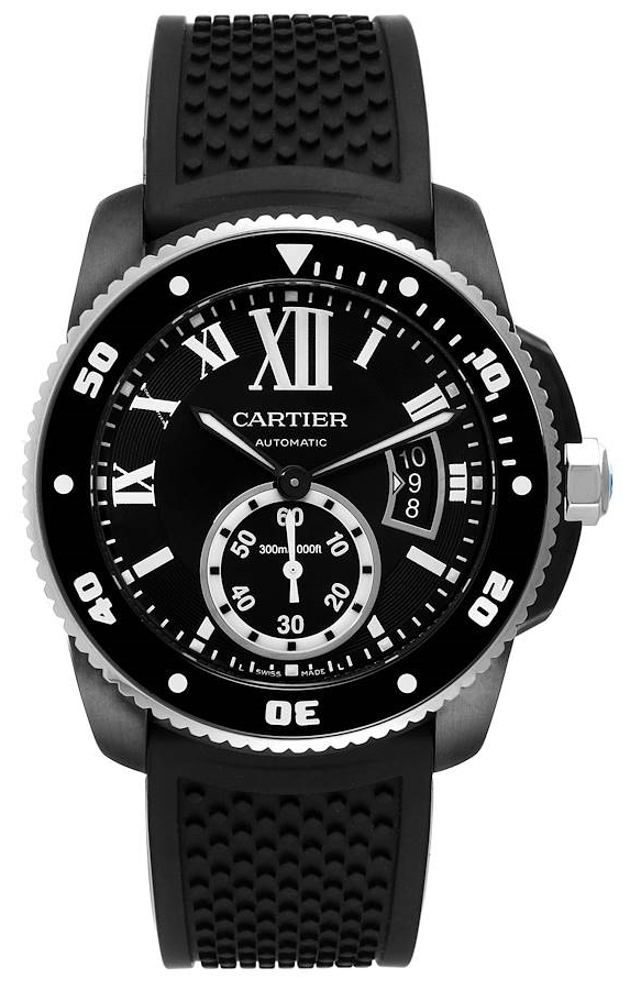 Cartier Calibre De Cartier Herreklokke WSCA0006 Sort/Gummi Ø42 mm - Cartier