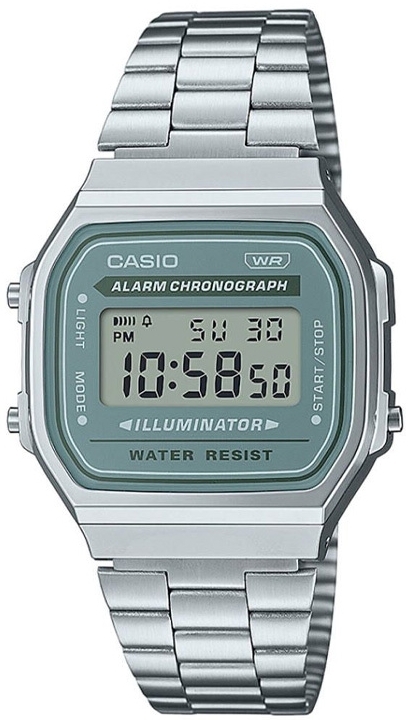 Casio A168WA-3AYES Vintage Stål Ø36.3 mm