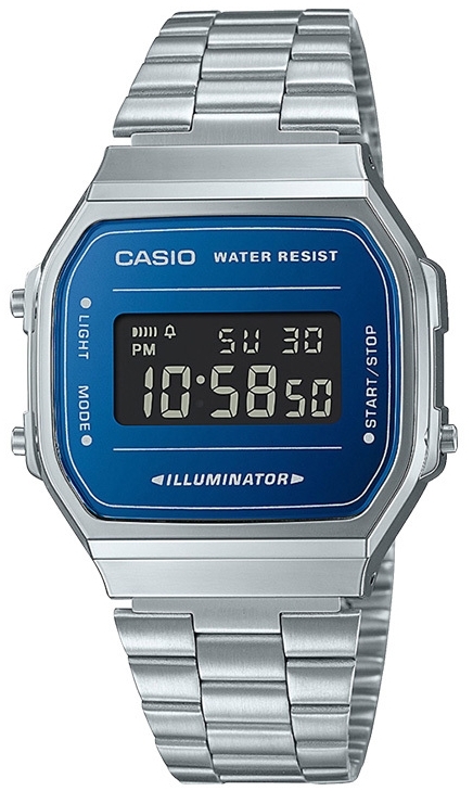 Casio A168WEM-2BEF Vintage Stål Ø36.3 mm