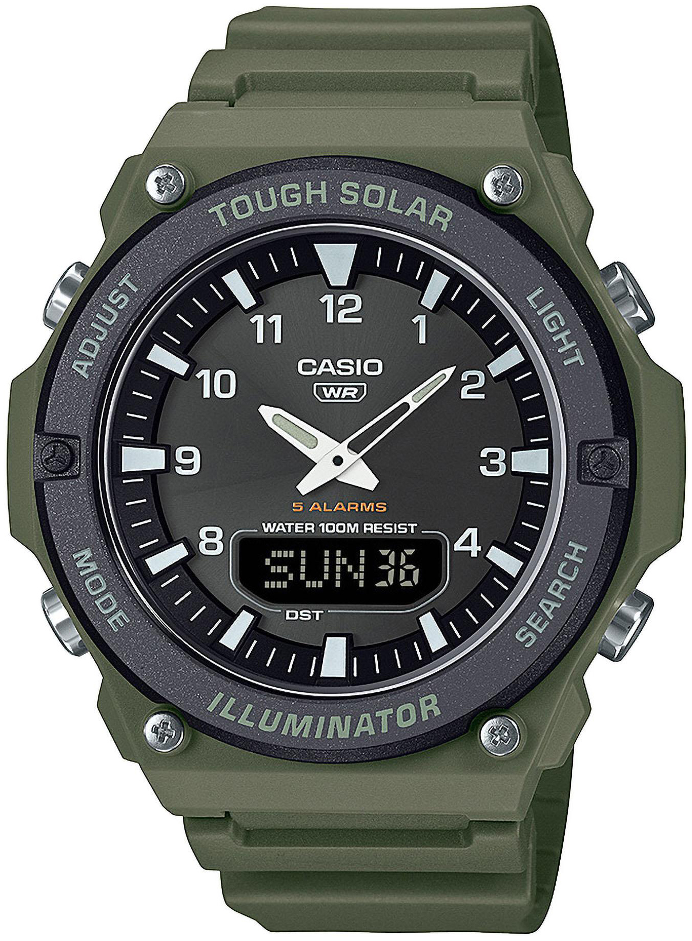 Casio Herreklokke AQ-S820W-3BVEF Timeless Collection Grå/Gummi Ø50