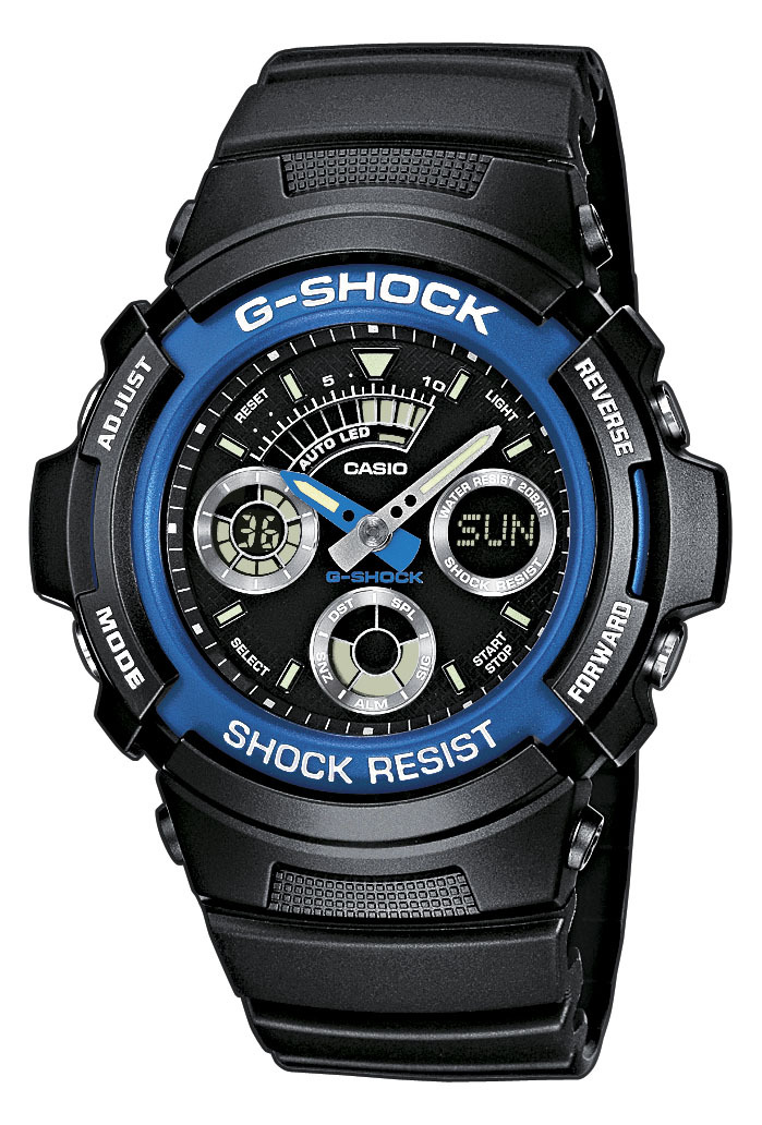 Casio G-Shock Herreklokke AW-591-2AER Sort/Resinplast Ø46.4 mm