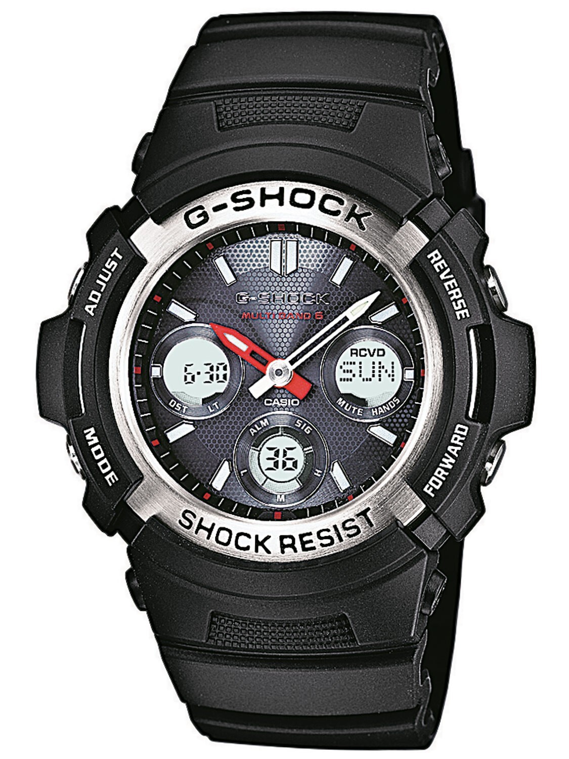 Casio G-Shock Herreklokke AWG-M100-1AER Sort/Resinplast Ø46.4 mm
