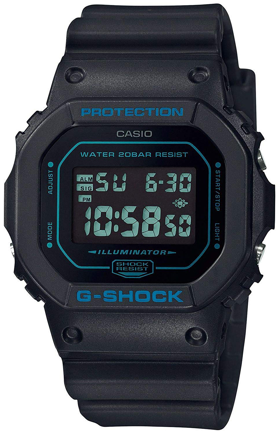 Casio G-Shock Herreklokke DW-5600BBM-1ER LCD/Resinplast - Casio