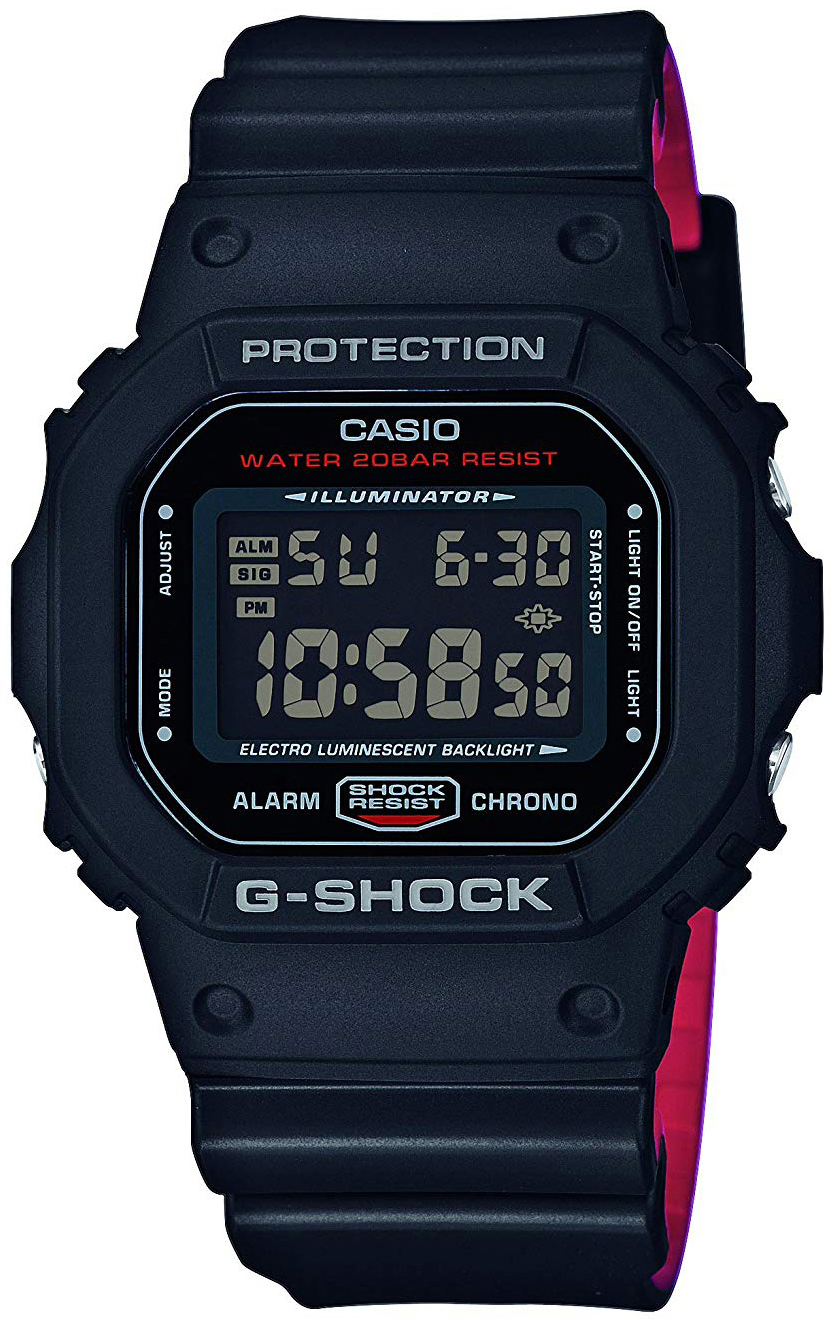 Casio G-Shock Herreklokke DW-5600HR-1ER LCD/Resinplast