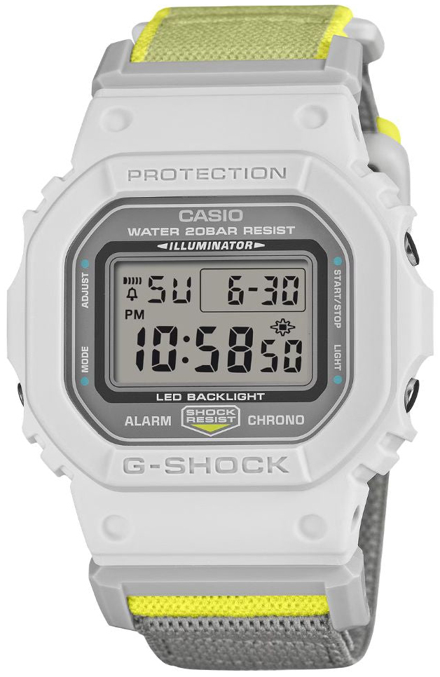 Casio Herreklokke DW-5600MNC-7A8ER G-Shock LCD/Tekstil