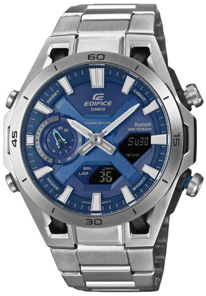 Casio Herreklokke ECB-2300D-2AEF Edifice  Blå/Stål Ø45.8 mm