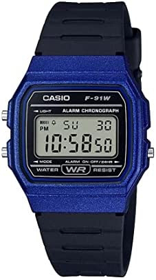 Casio Herreklokke F-91WM-2ADF Classic LCD/Resinplast Ø35 mm