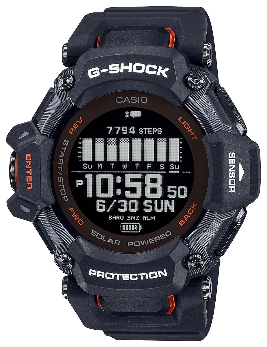 Casio Herreklokke GBD-H2000-1AER G-shock Sort/Resinplast Ø52.6 mm