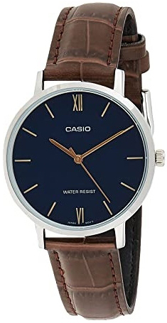 Casio Herreklokke LTP-VT01L-2BUDF Classic Sort/Lær Ø34 mm