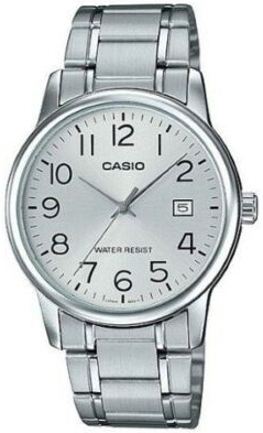 Casio Herreklokke MTP-V002D-7BUDF Classic Sølvfarget/Stål Ø44 mm
