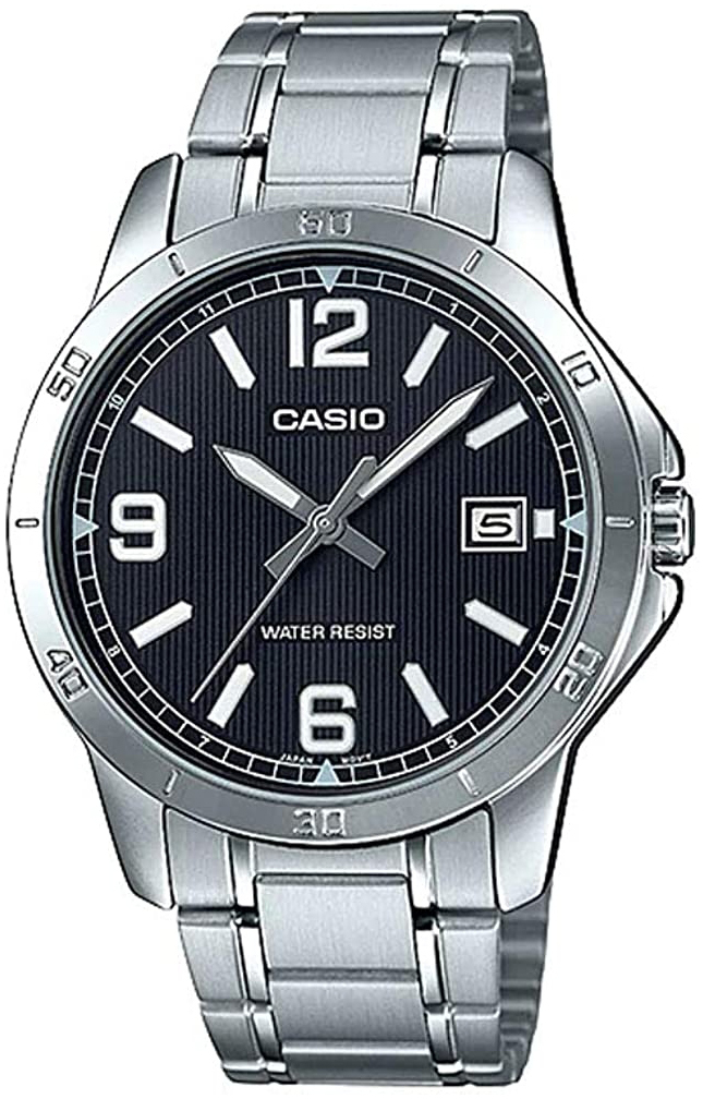 Casio Herreklokke MTP-V004D-1B2UDF Classic Sort/Stål Ø41.5 mm