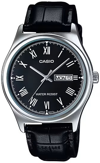 Casio Herreklokke MTP-V006L-1BUDF Classic Sort/Lær Ø38 mm