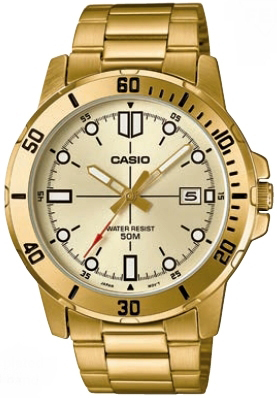 Casio Herreklokke MTP-VD01G-9EVUDF Classic Gullfarget/Gulltonet stål