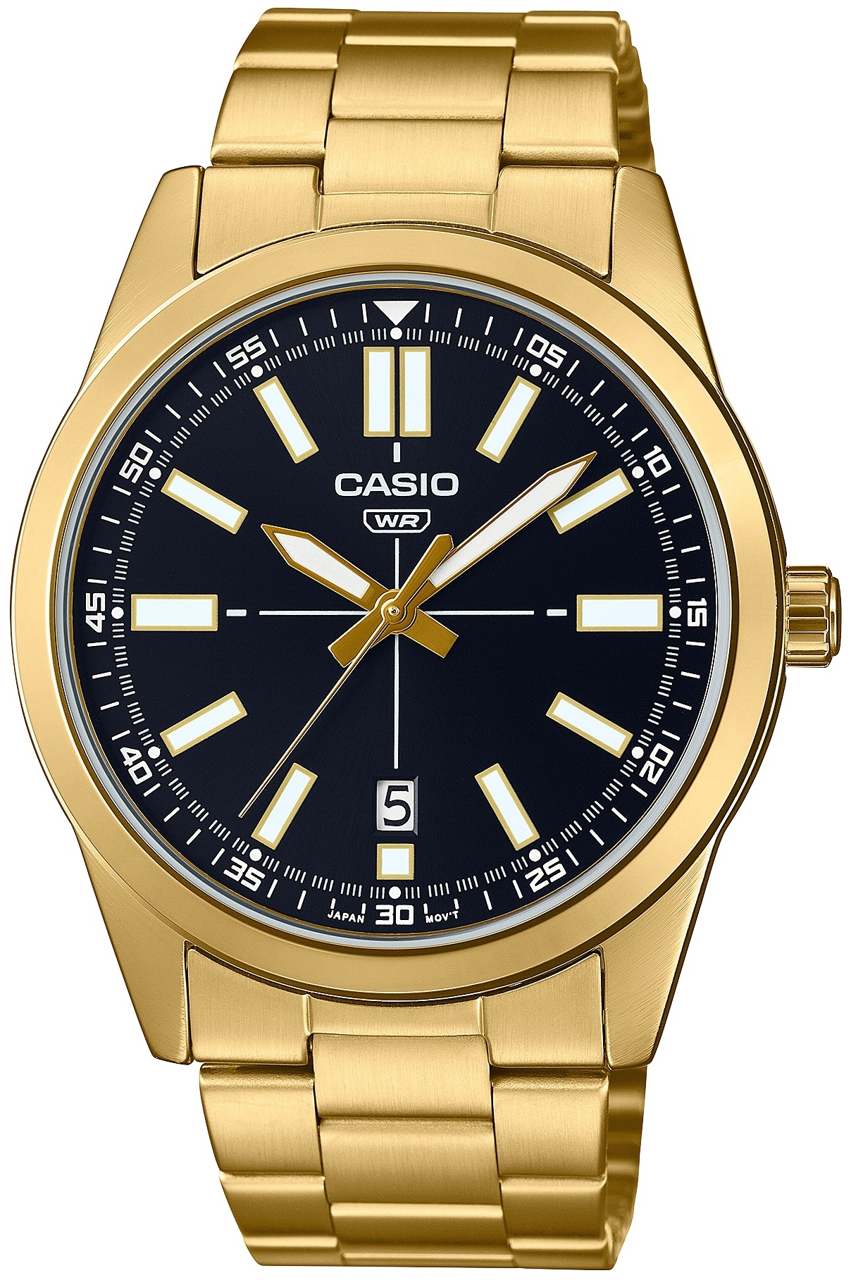 Casio Herreklokke MTP-VD02G-1EUDF Classic Sort/Gulltonet stål Ø41 mm