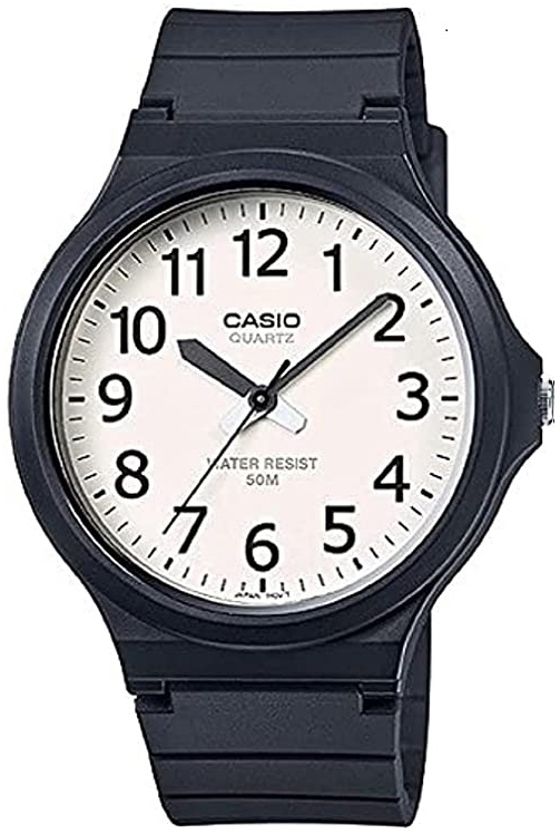 Casio Herreklokke MW-240-7BVDF Classic Hvit/Gummi Ø42 mm