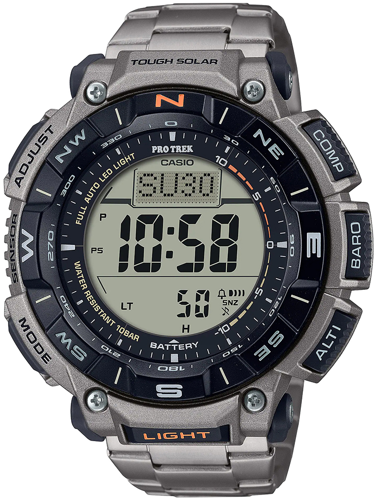 Casio Herreklokke PRG-340T-7ER Pro Trek LCD/Titan Ø51.7 mm