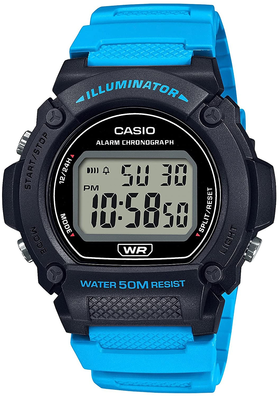 Casio Herreklokke W-219H-2A2VDF Classic LCD/Resinplast Ø47 mm