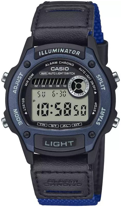 Casio W-220HF-2AVEF Timeless Collection LCD/Tekstil Ø36.6 mm