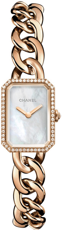 Chanel Premiere Dameklokke H4411 Hvit/18 karat rosé gull - Chanel