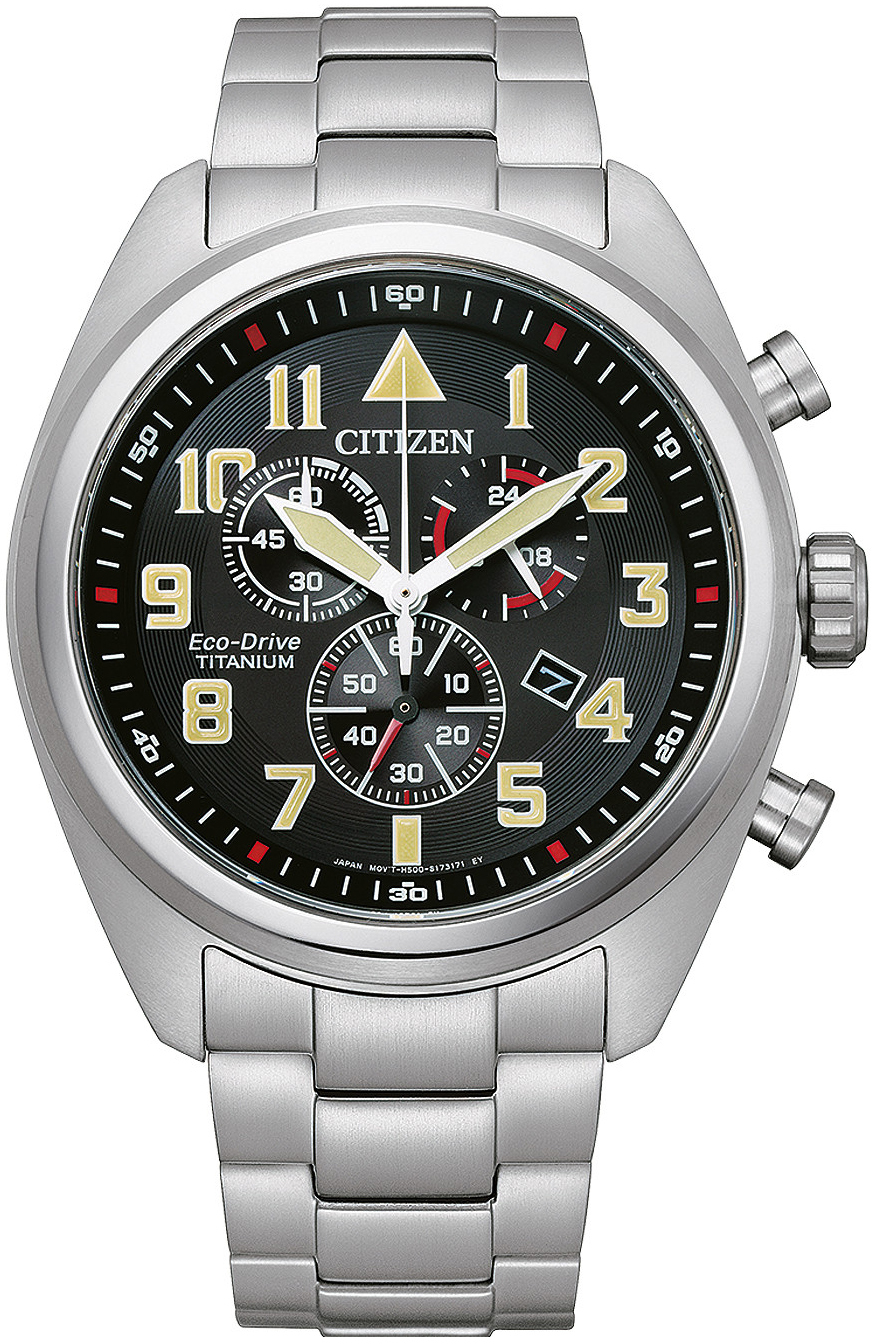 Citizen Herreklokke AT2480-81E Titanium Sort/Titan Ø43 mm