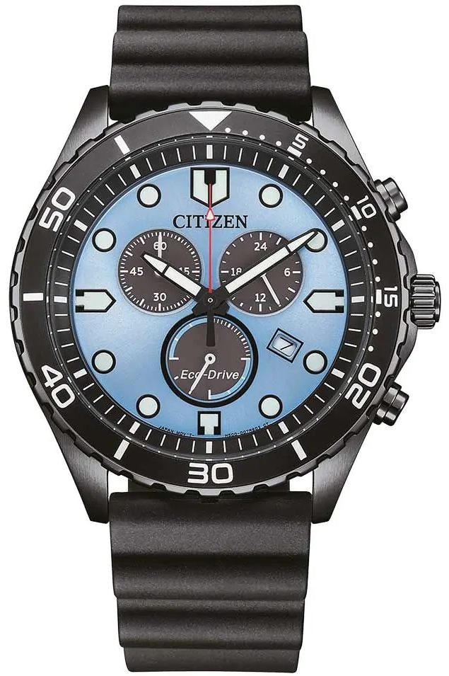 Citizen Herreklokke AT2567-18L Eco Drive Blå/Gummi Ø43 mm