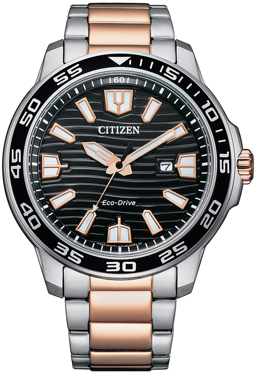 Citizen Herreklokke AW1524-84E Marine Sort/Rose-gulltonet stål Ø46