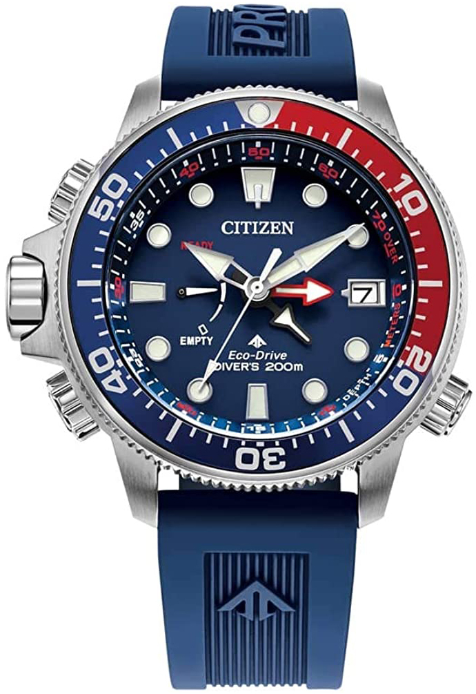Citizen Herreklokke BN2038-01L Blå/Gummi Ø46 mm