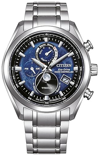 Citizen Herreklokke BY1010-81L Tsuki-yomi Tsuki-yomi Blå/Titan Ø42