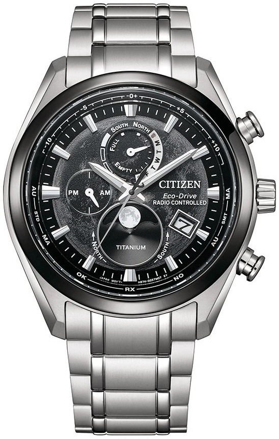 Citizen Herreklokke BY1018-80E Tsuki-yomi Tsuki-yomi Sort/Titan Ø42