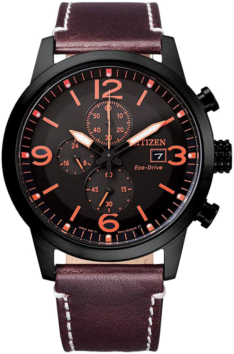 Citizen Herreklokke CA0745-11E Sort/Lær Ø43 mm
